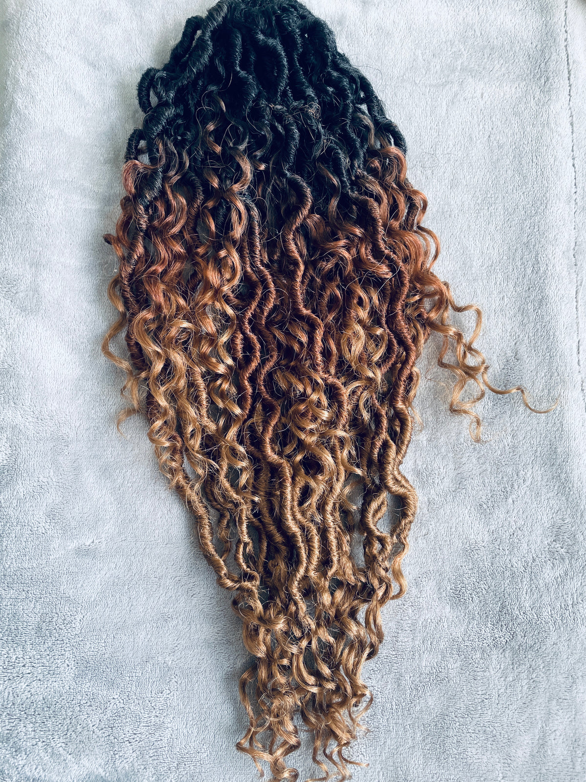 Crochet goddess locs 3 tone