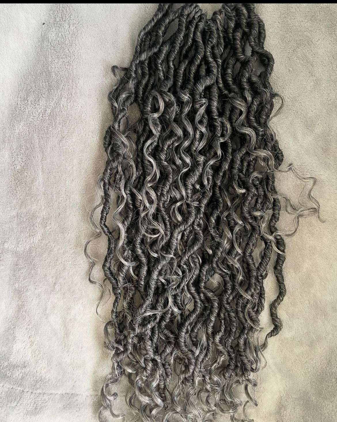 Goddess river locs- Grey